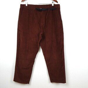 North Face Corduroy Pants Men's Size 2XL Brown Easy Pants Belt Relaxed Fit
